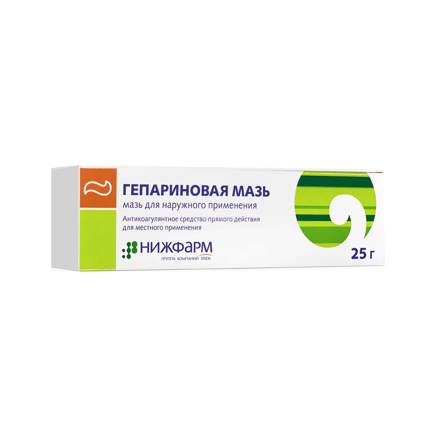 Гепариновая мазь д/нар.прим. 25г (туб.)(Нижфарм)