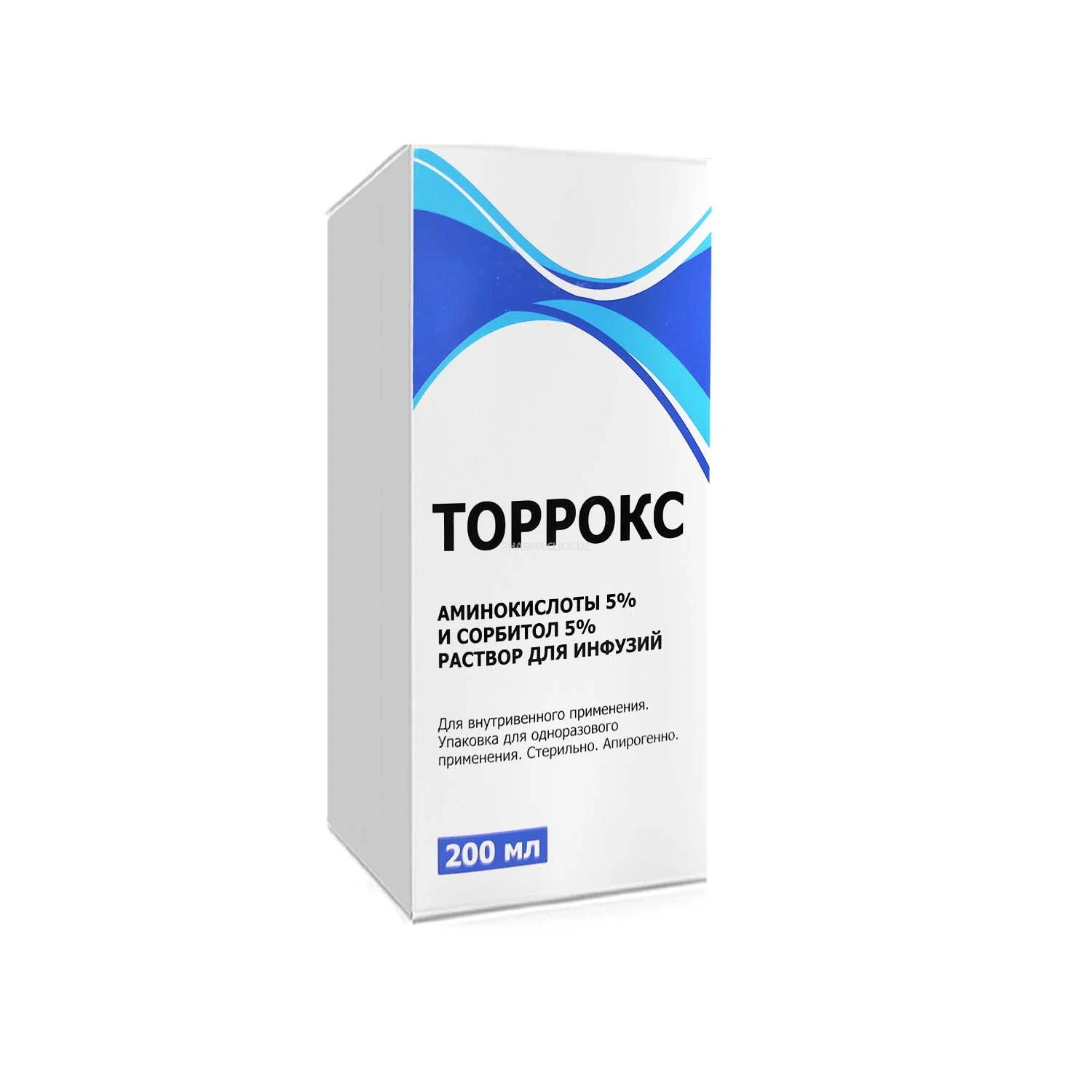 Торрокс раствор для инфузий: 5% р-р аминокислот и 5% сорбитола 200 мл