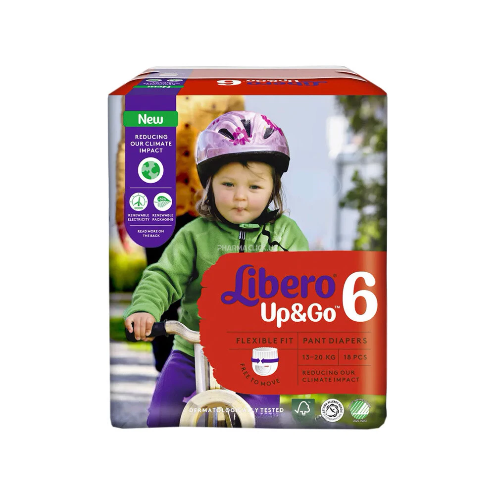 Подгузники-трусики Libero Up&Go 6 XL (13-20КГ) 18шт