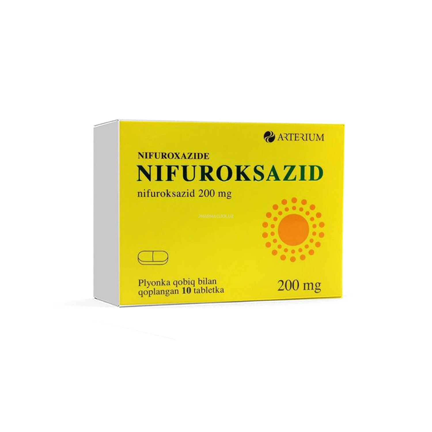 Нифуроксазид таб.п/о 200мг №10 