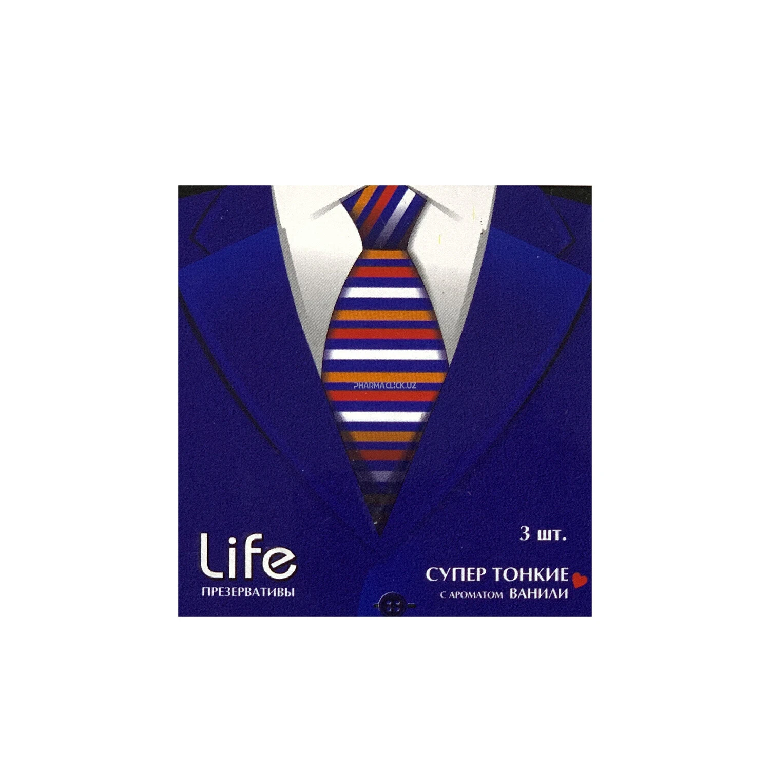 Натуральные резиновые латексные презервативы Life №2 супер тонкие с ароматом ванили