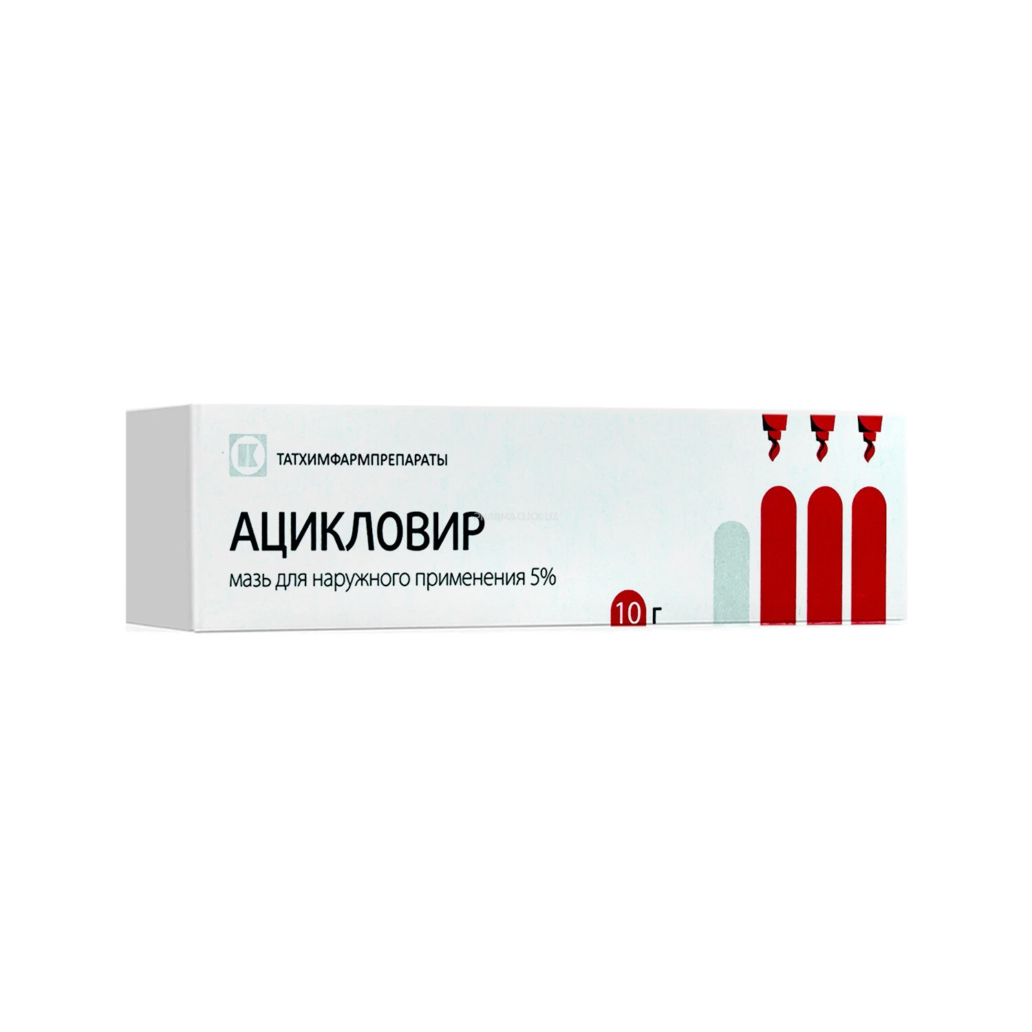 Atsiklovir surtma 5% 10g Tatkhimfarmpreparaty