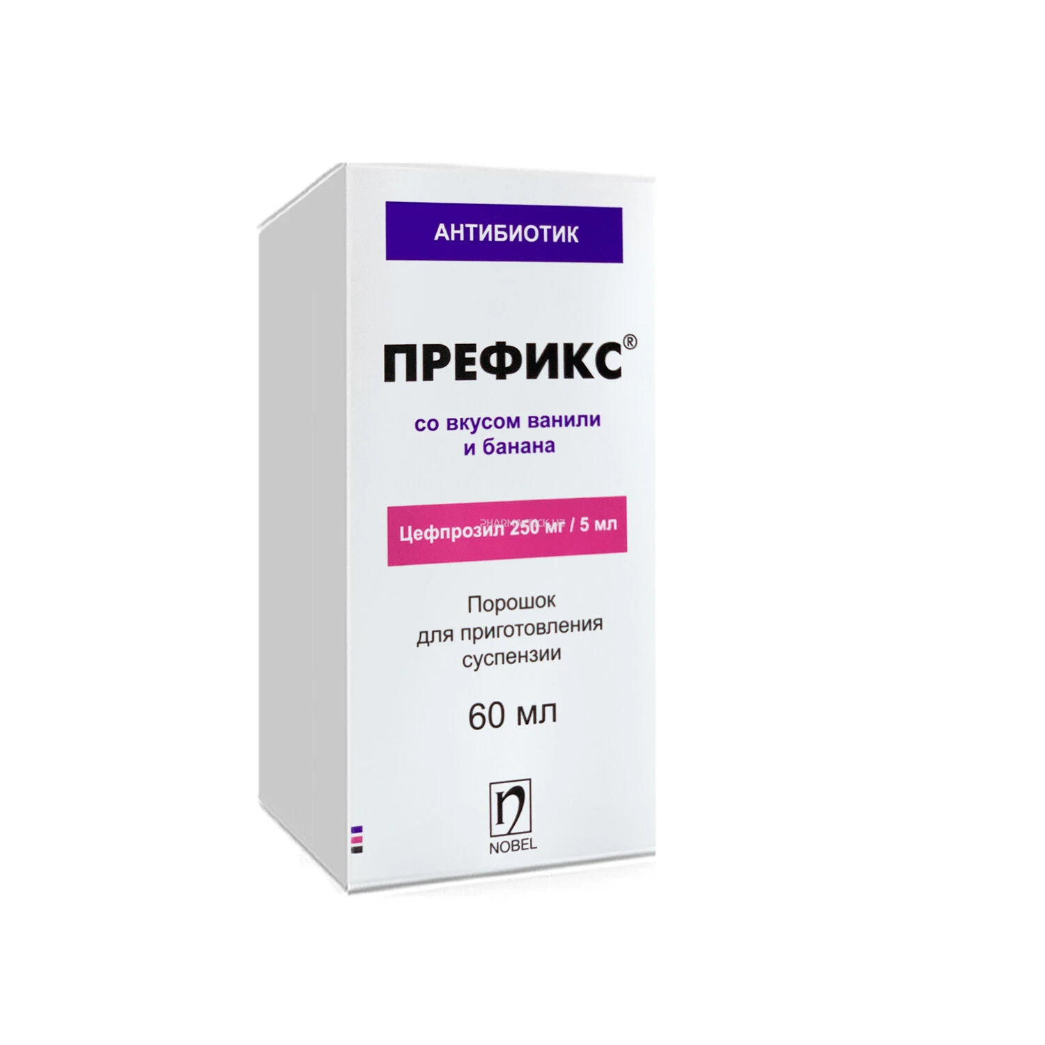 Prefiks susp. tayyorlash uchun kukun 30g 250mg/5ml 60ml