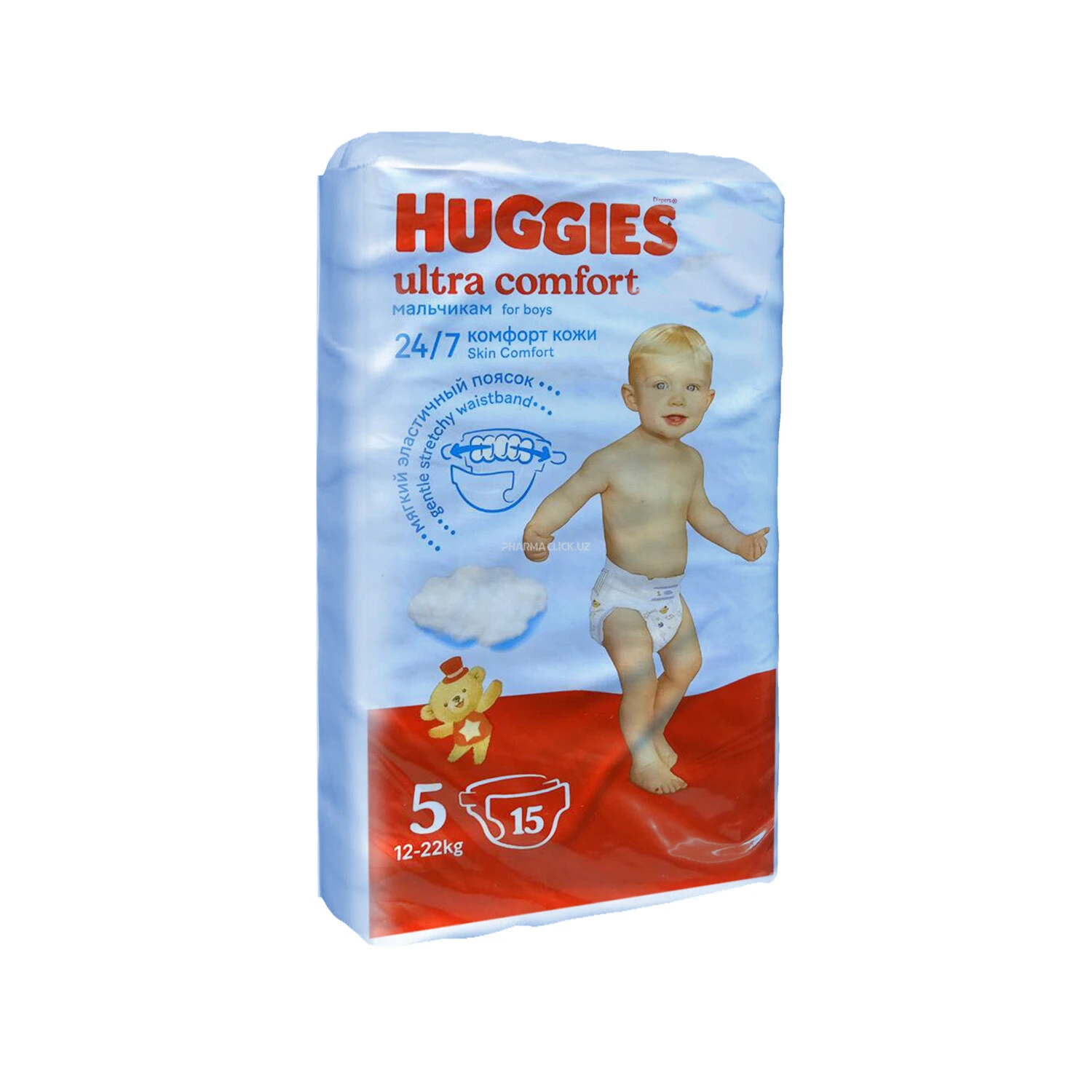 Подгузники Хаггис Ульт.Комф 5 (12-22кг) 15*8 мал