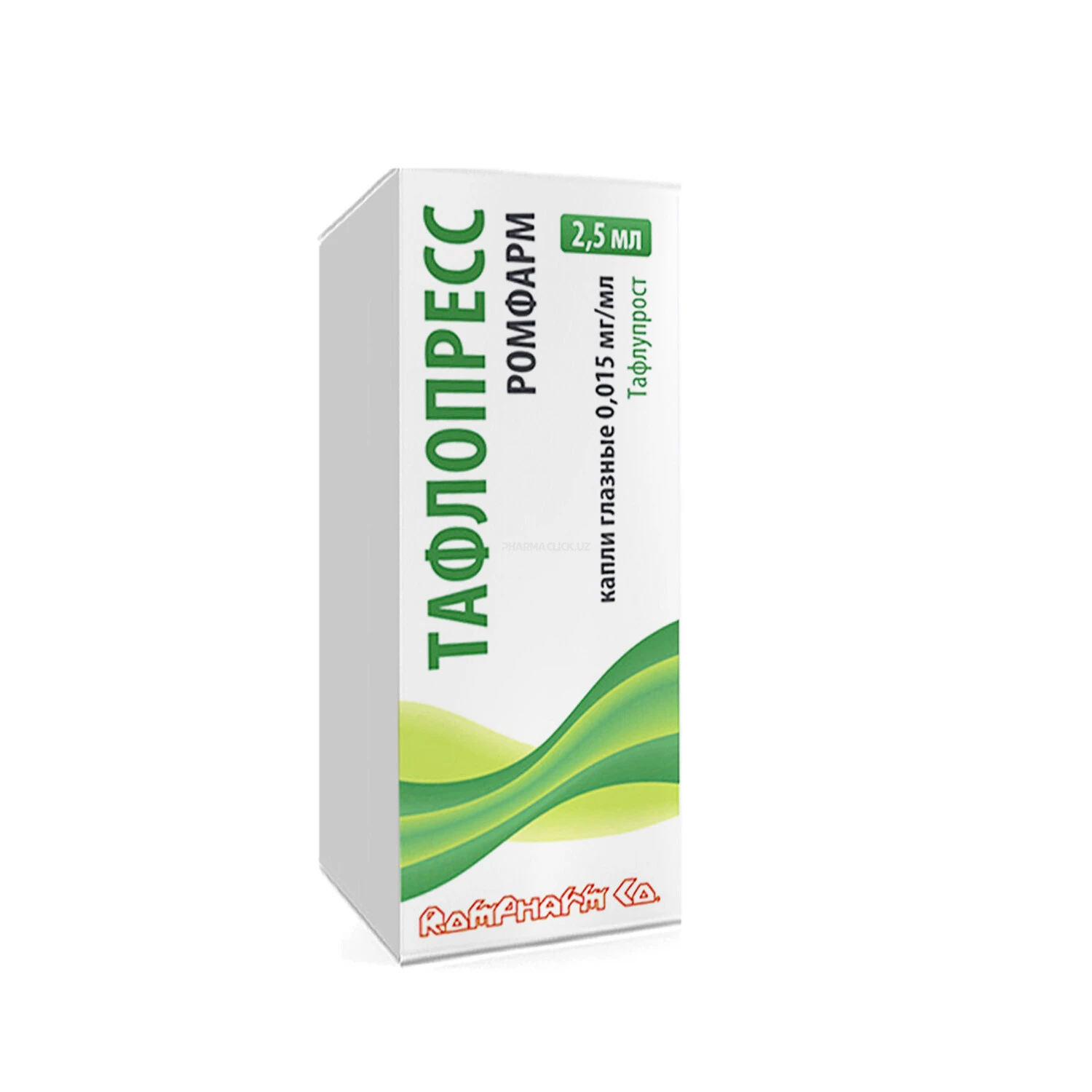 Taflopress Romfarm ko‘z tomchilari 0.015mg/ml 2.5ml №1