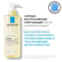 LA ROCHE-POSAY LIPIKAR HUILE LAVANTE Липидовосполняющее смягчающее масло для ванной и душа, 400 мл