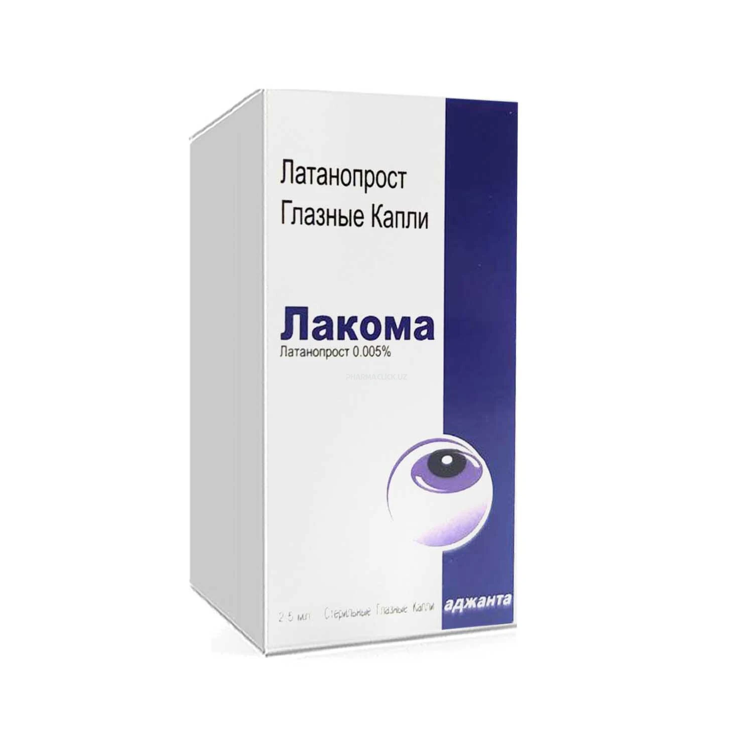 Lakoma ko'z tomchhilari 0,005% 2,5 ml