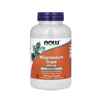 Магний в капсулах, 400 мг NOW Foods 180 растительных капсул 