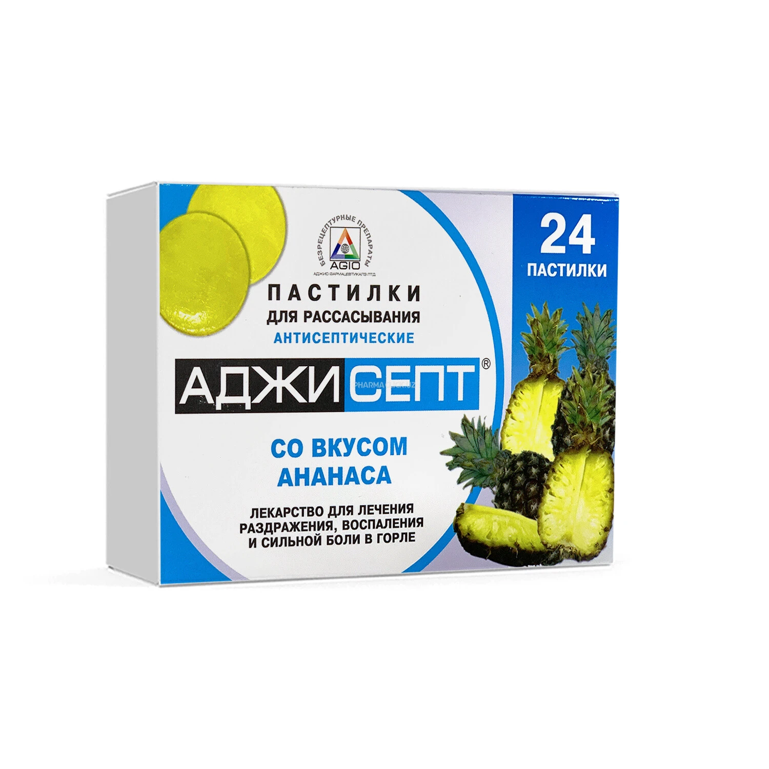 Аджисепт паст. ананас №24