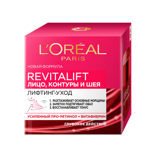 Крем антивозрастной L’Oréal Dermo Expertise Revitalift против морщин для лица, контуров и шеи 50мл