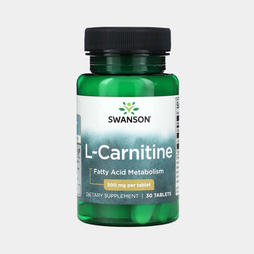 L-Carnitine, 500 mg, 30 Tablets