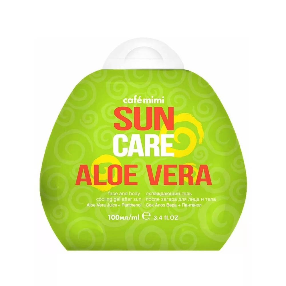 Охлаждающий гель после загара для лица и тела Cafe Mimi Aloe Vera 100мл