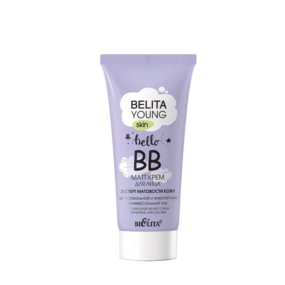 ВВ MATT крем для лица Белита BELITA YOUNG SKIN эксперт матовости кожи, 30мл