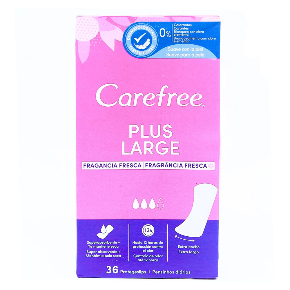 Carefree® Large Plus Fresh салфетки ароматизированные 36 шт (TR) - 1