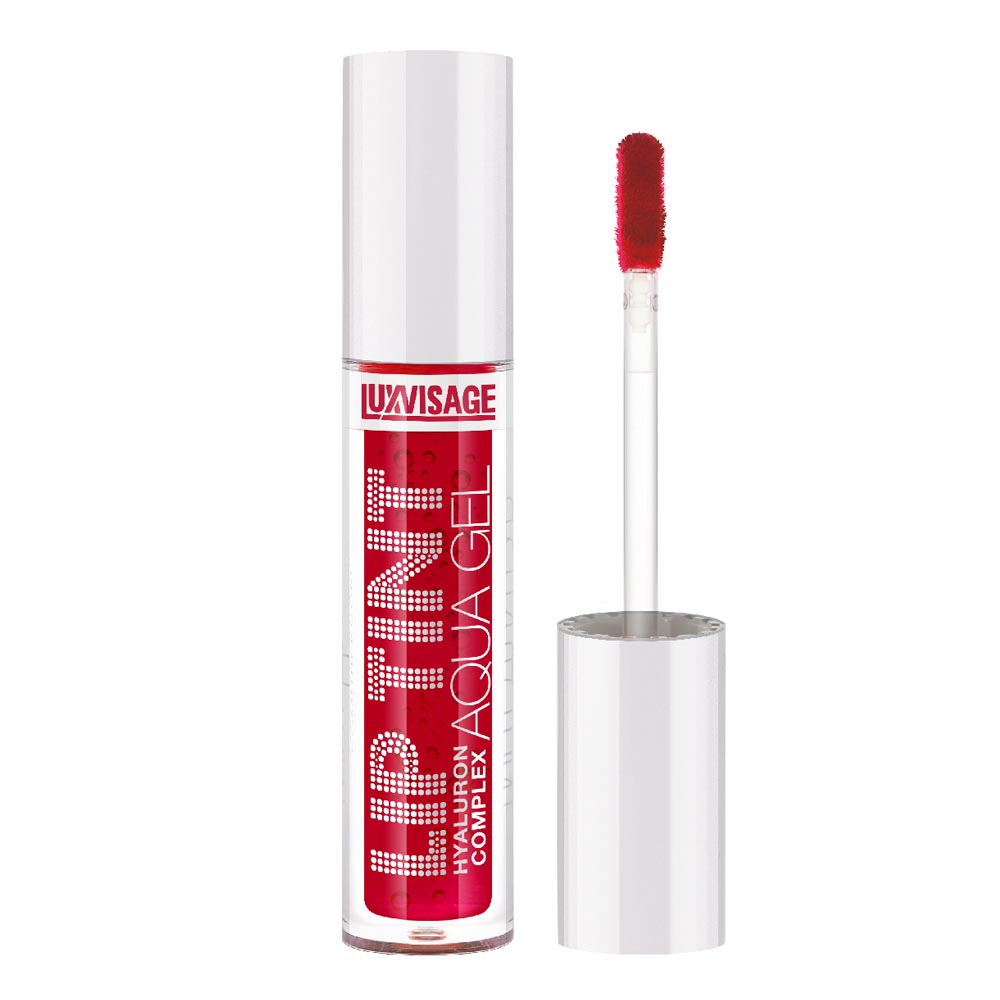 Тинт для губ LUXVISAGE Lip Tint Aqua Gel Hyaluron Complex, с гиалуроновым комплексом, тон 02