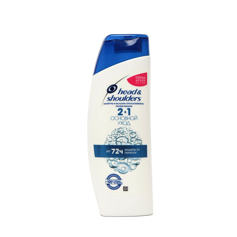 HEAD & SHOULDERS Шампунь 2в1 Основной уход 200мл - 1