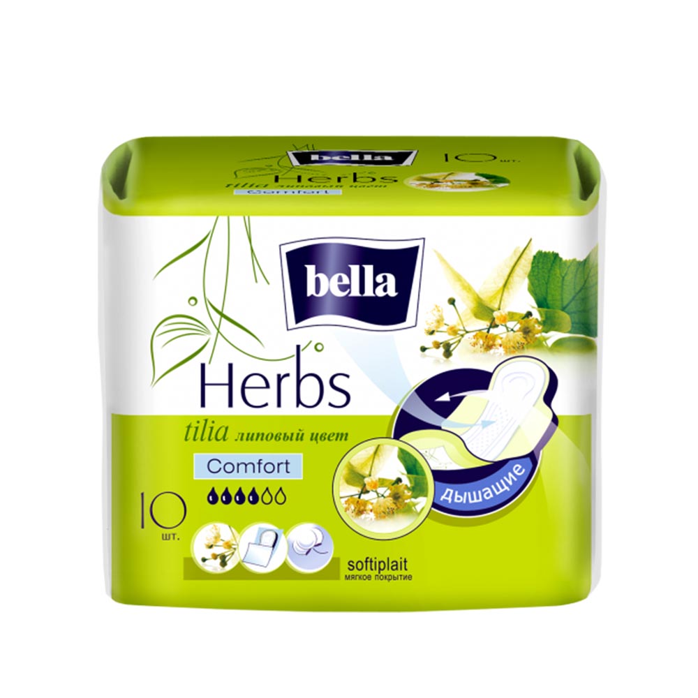 Прокладки  Bella Herbs Tilia Comfort  10шт