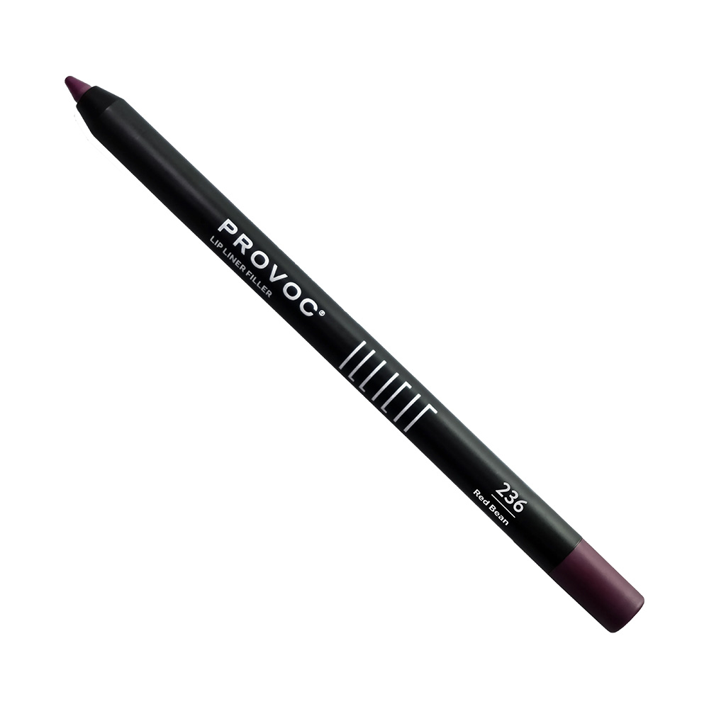 Полуперманентный гелевый карандаш для губ Provoc Illicit Lip Liner Filler, оттенок 236 Red Bean