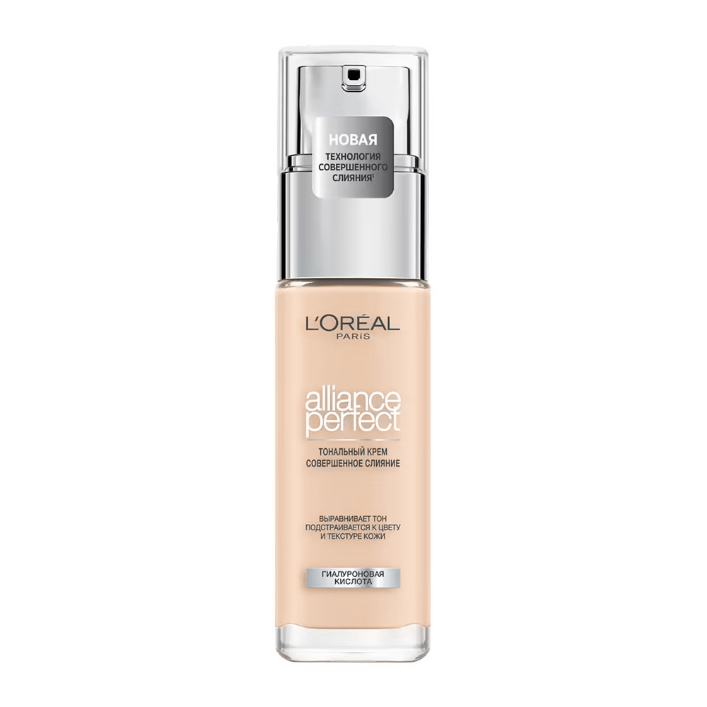 L'Oreal Paris Тональный крем ALLIANCE PERFECT СОВЕРШЕННОЕ СЛИЯНИЕ обогащенный гиалуроновой кислотой, тон 1.N