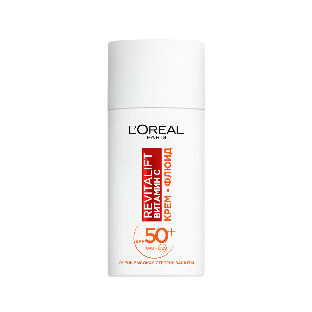 L'Oreal Paris, Крем-флюид Revitalift Витамин С дневной для лица, с SPF 50