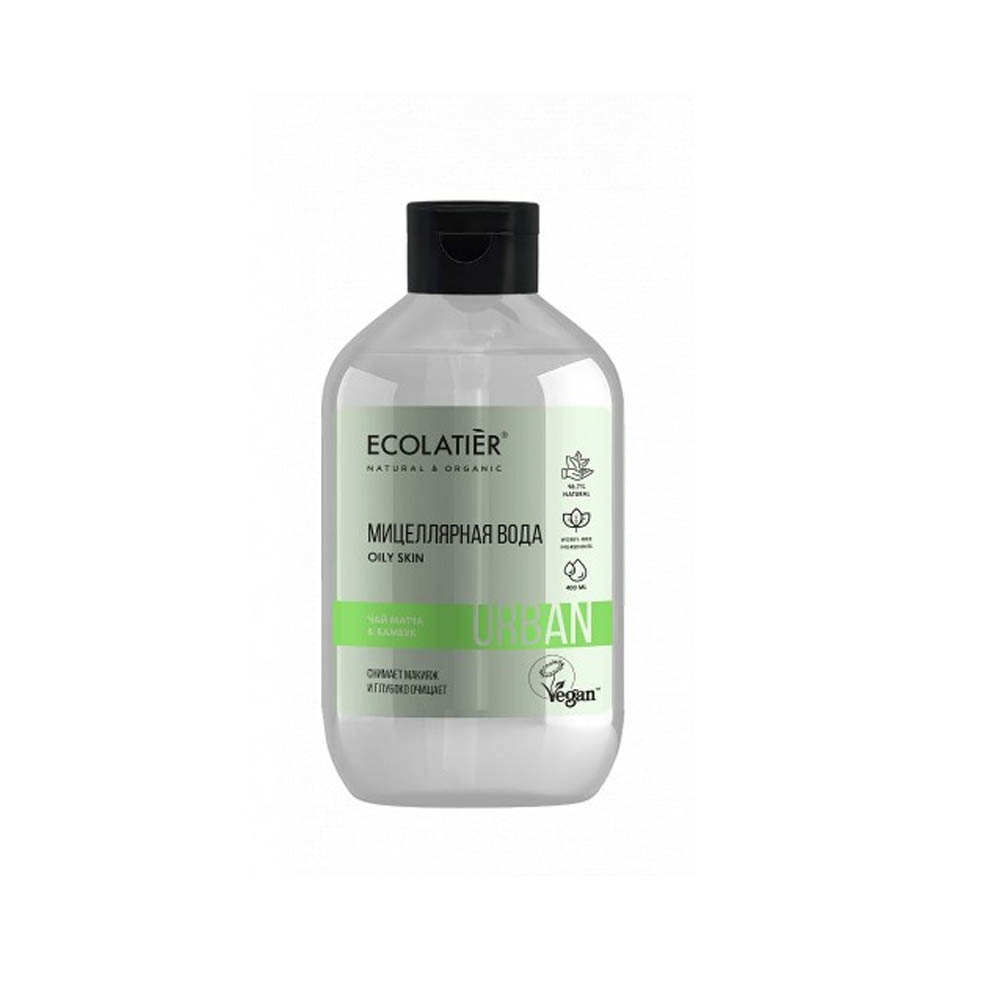 Мицелярная вода для снятия макияжа Ecolatier Чай матча & бамбук 400мл