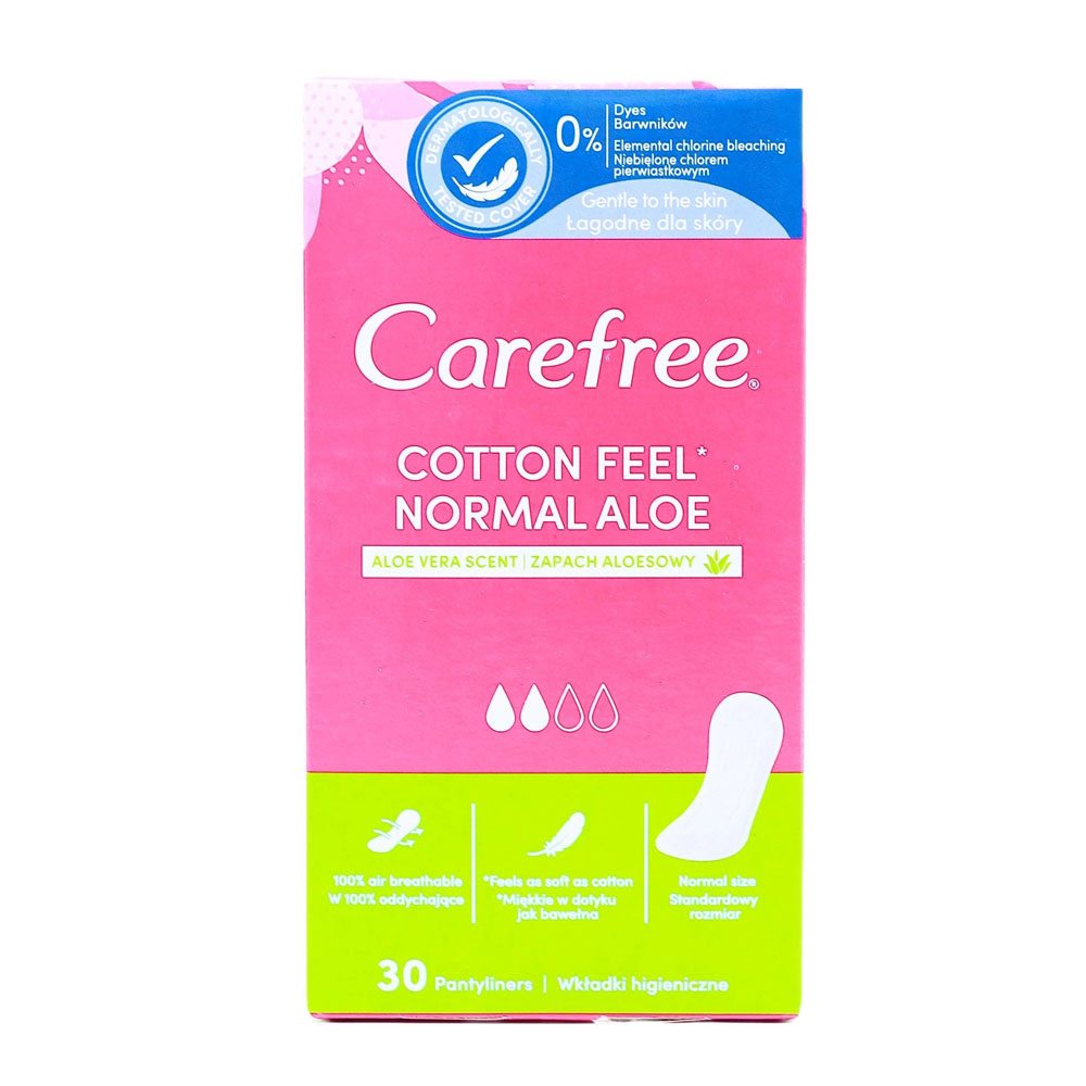 Carefree® Cotton Aloe Салфетки 30 шт. (TR) - 1