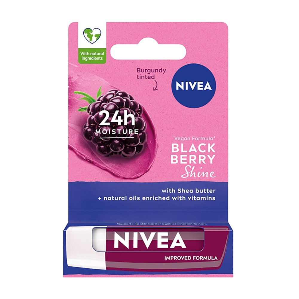Бальзам для губ Nivea Ежевика блеск, 4,8 г Бальзам для губ Nivea Ежевика блеск, 4,8 г