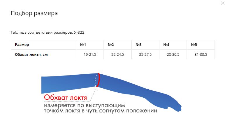 Бандаж для локтевого сустава У-822