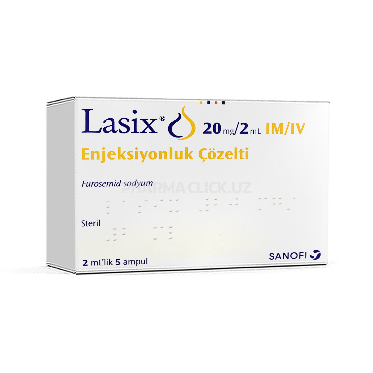 Лазикс 20 мг/мл 2мл № 5  (Турция)