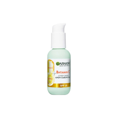 Garnier 2tasi 1da yuz uchun zardobli krem Super Porlash SPF 25 C vitamini bilan 50 ml Pharmaclick