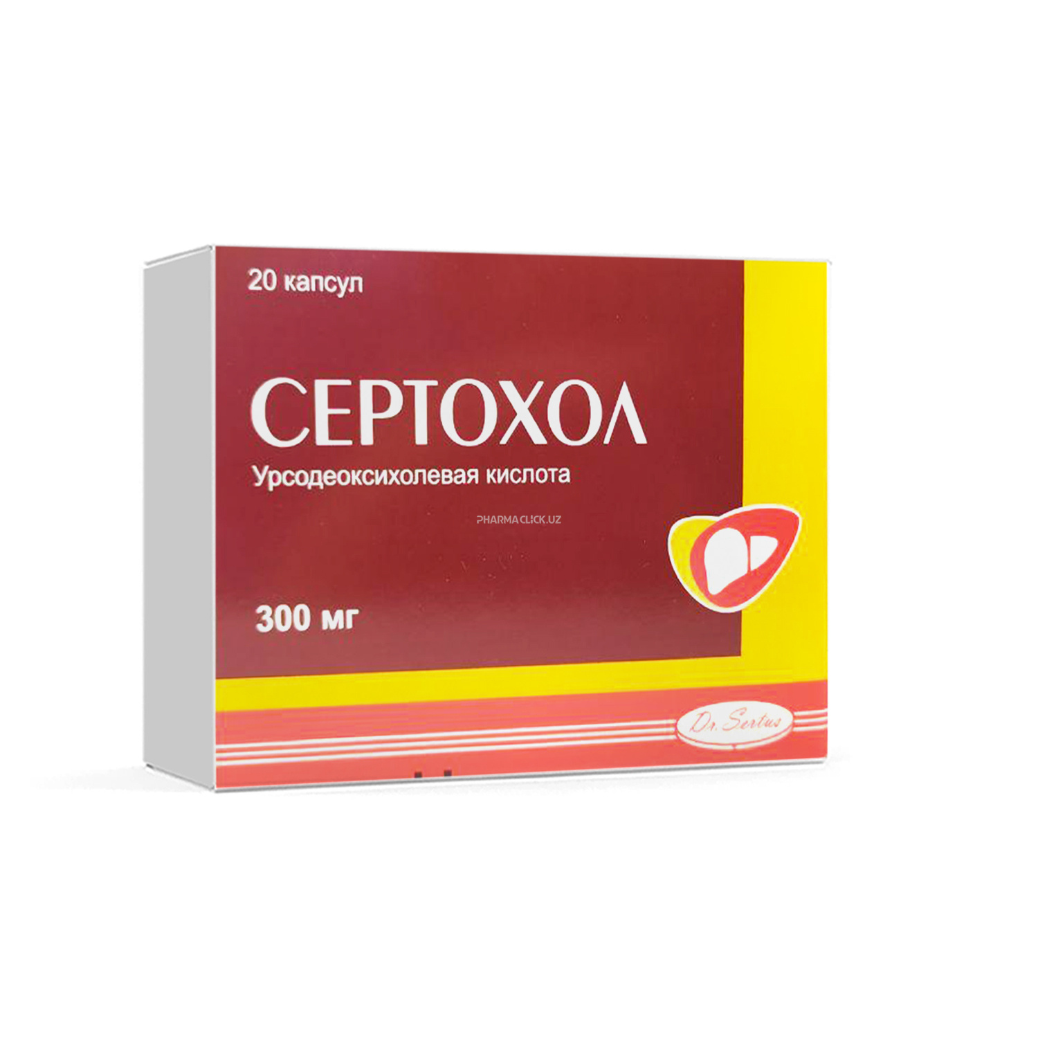 Сертохол капс 300 мг № 20