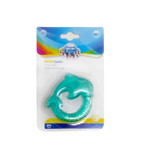 Прорезыватель прозрачный водный дельфин