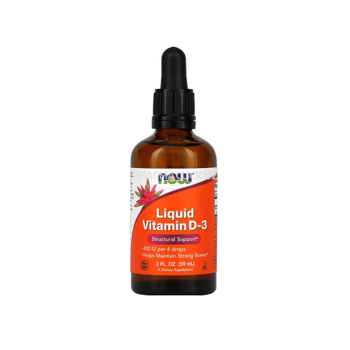 Жидкий витамин D3 NOW Foods  10 мкг (400 МЕ), 59 мл
