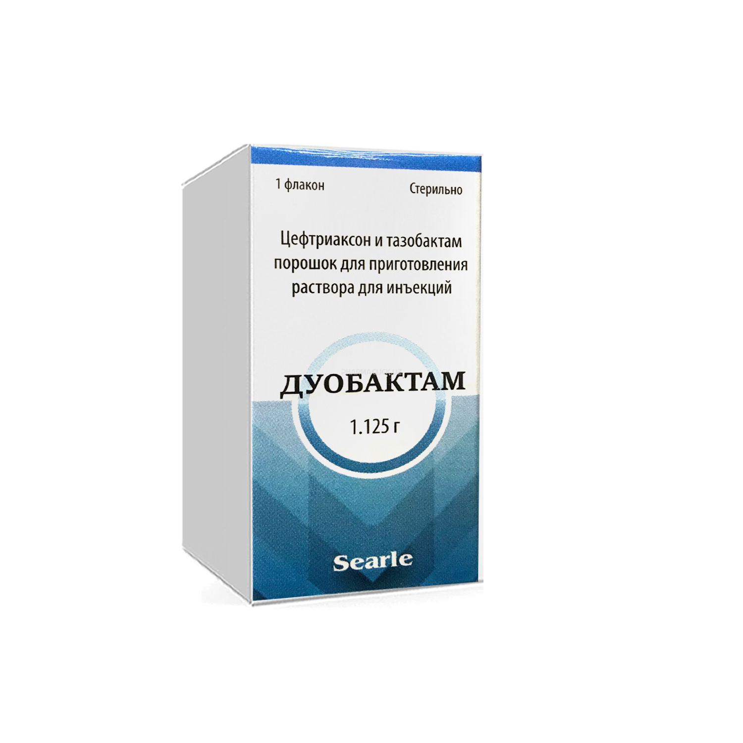 Дуобактам пор.инъек.1000 мг/125 мг№1( Цефтриаксон+ Тазабактам)