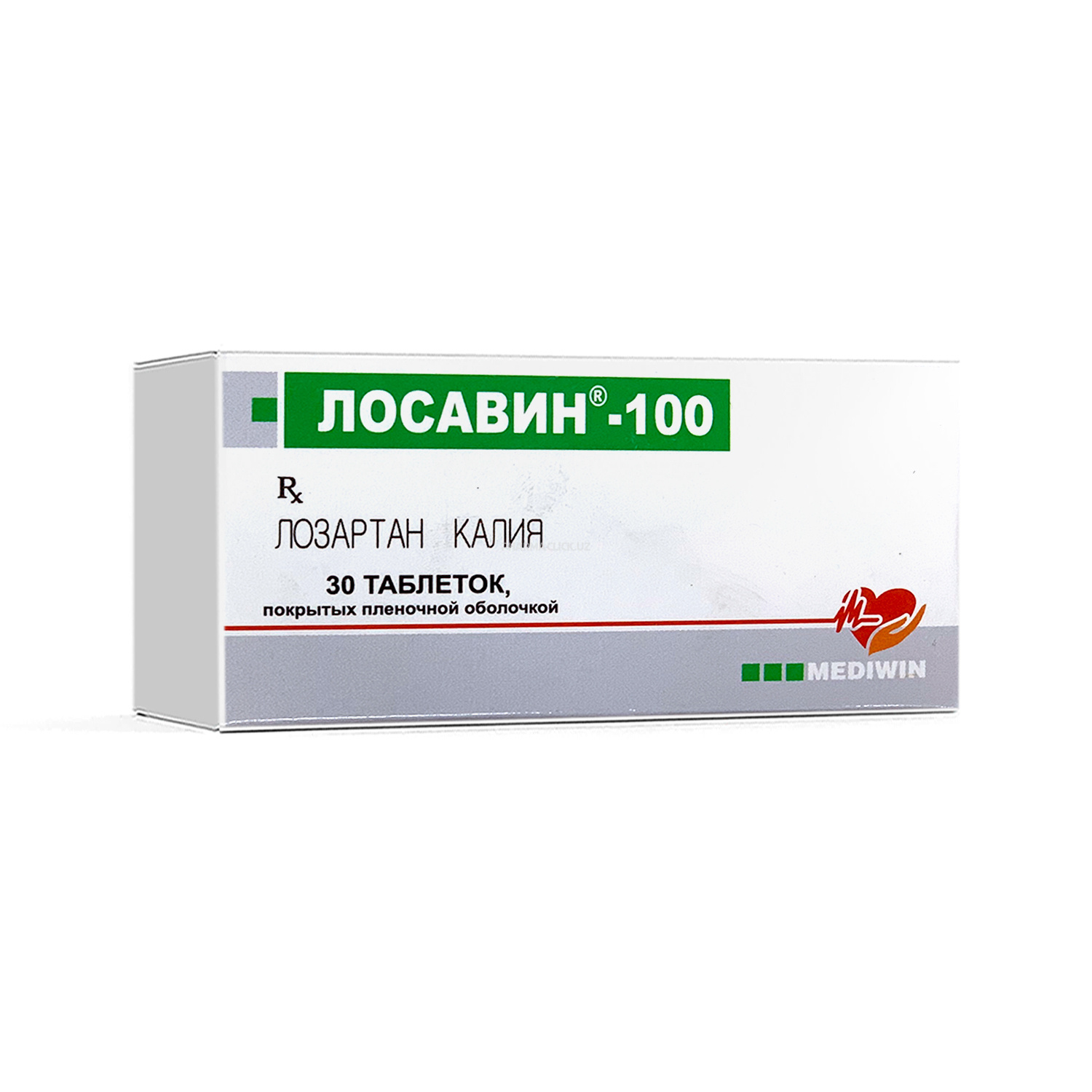 Losavin - 100 tab. qobiq bilan qoplangan 100 mg №30