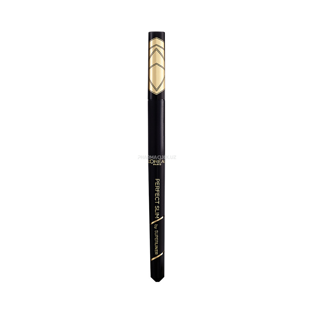 Подводка для контура глаз, L’Oréal "Super Liner Perfect Slim", оттенок: 01, насыщенный черный, 1мл