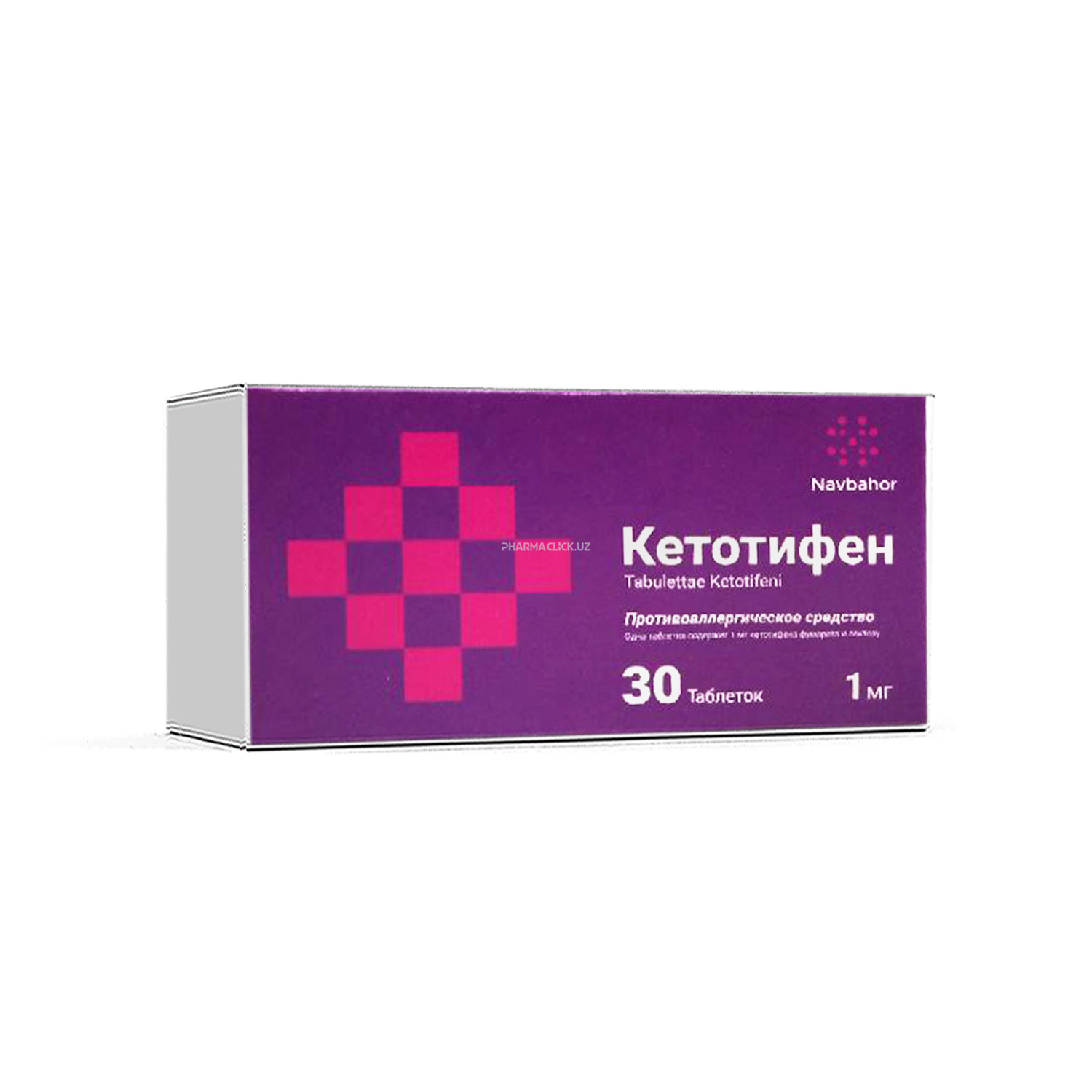 Ketotifen tab 1 mg №30 (Navbahor Sanoat)