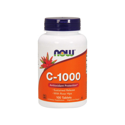 NOW Foods, Витамин C-1000 с шиповником 100 таблето