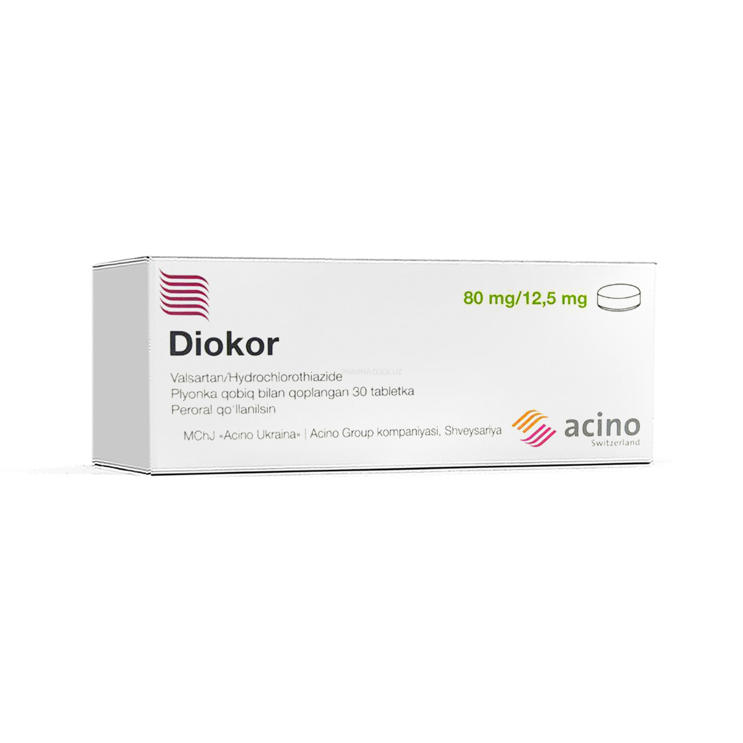 Diokor tab. 80mg/12,5mg №30