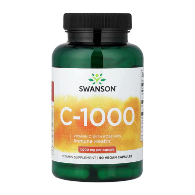 Витамин С с шиповником, Swanson, 1000 мг, 90 капсул