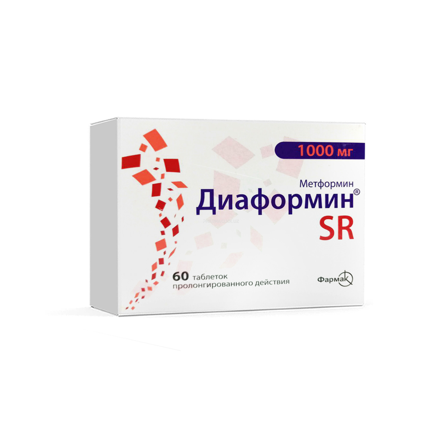 Диаформин SR 1000 мг №60
