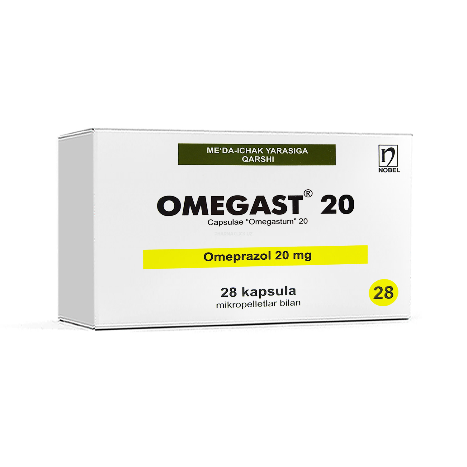Omegast 20 mg kaps. №28
