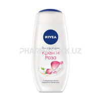 Nivea Гель-уход для душа  Крем и роза 250 ml