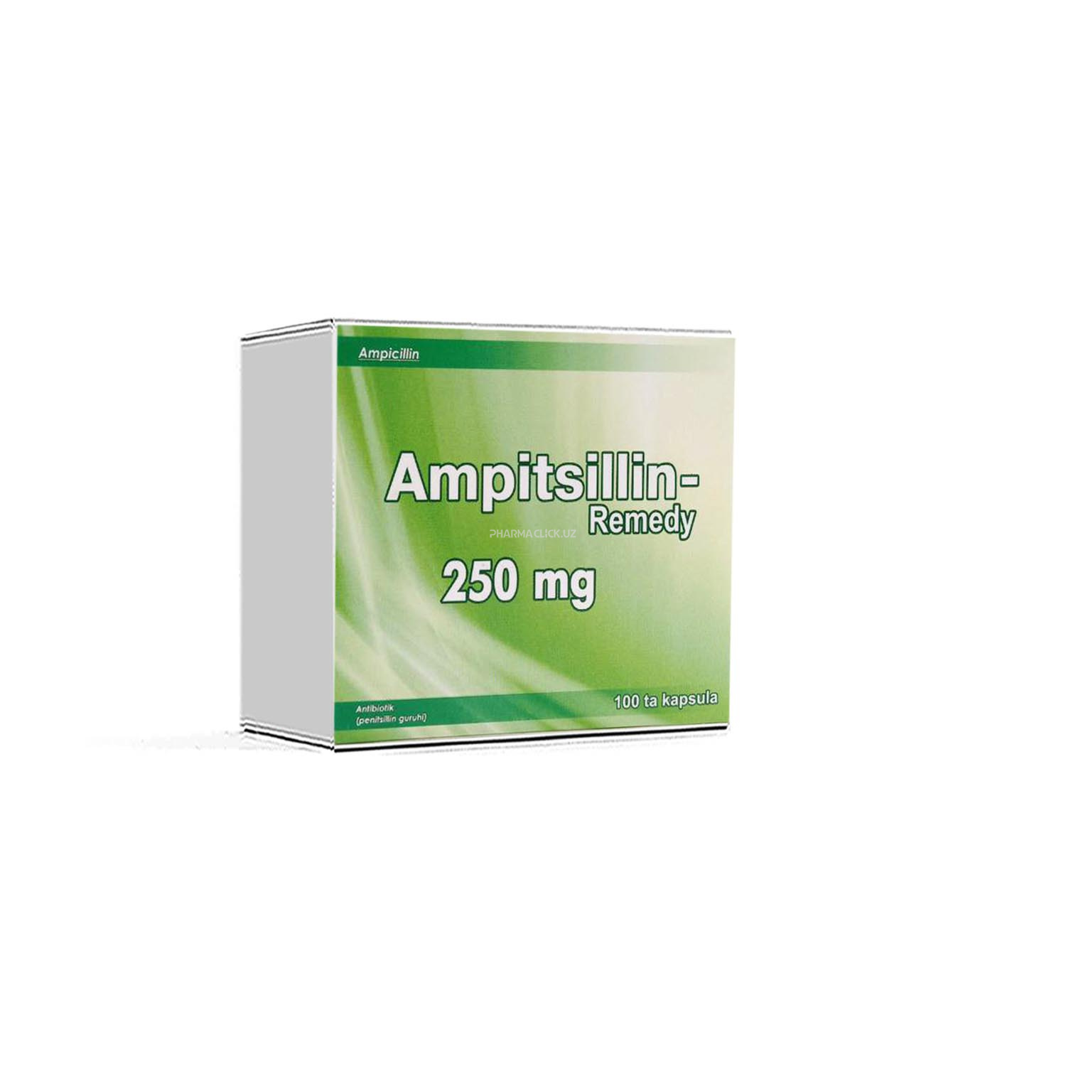 Ампициллин Remedy капс. 250 мг №10, блистер