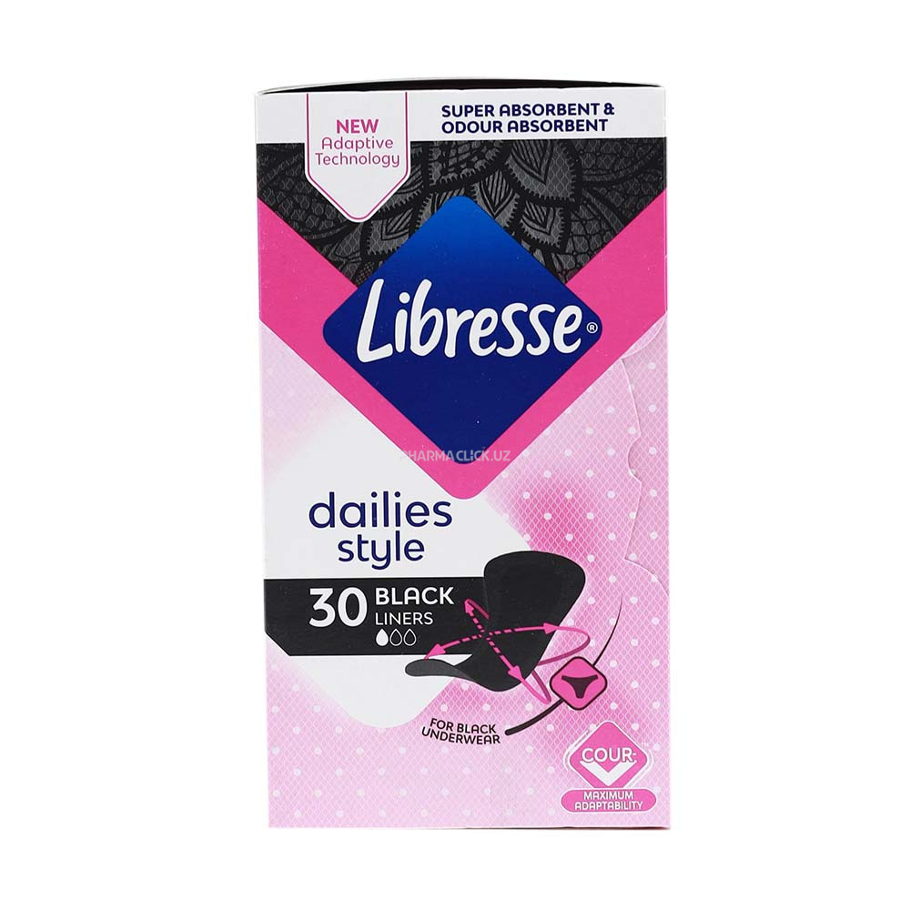Прокладки гигиенические Libresse Normal Multi black, 30шт