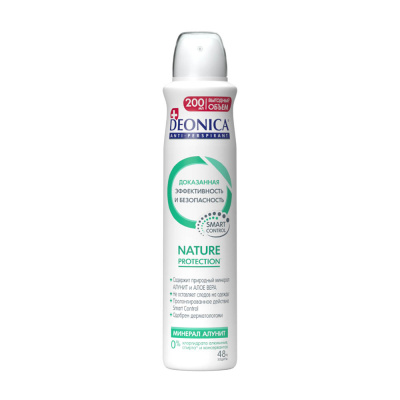 DEONICA Deodorantlar va antiperspirantlar Nature Protection, 200 мл