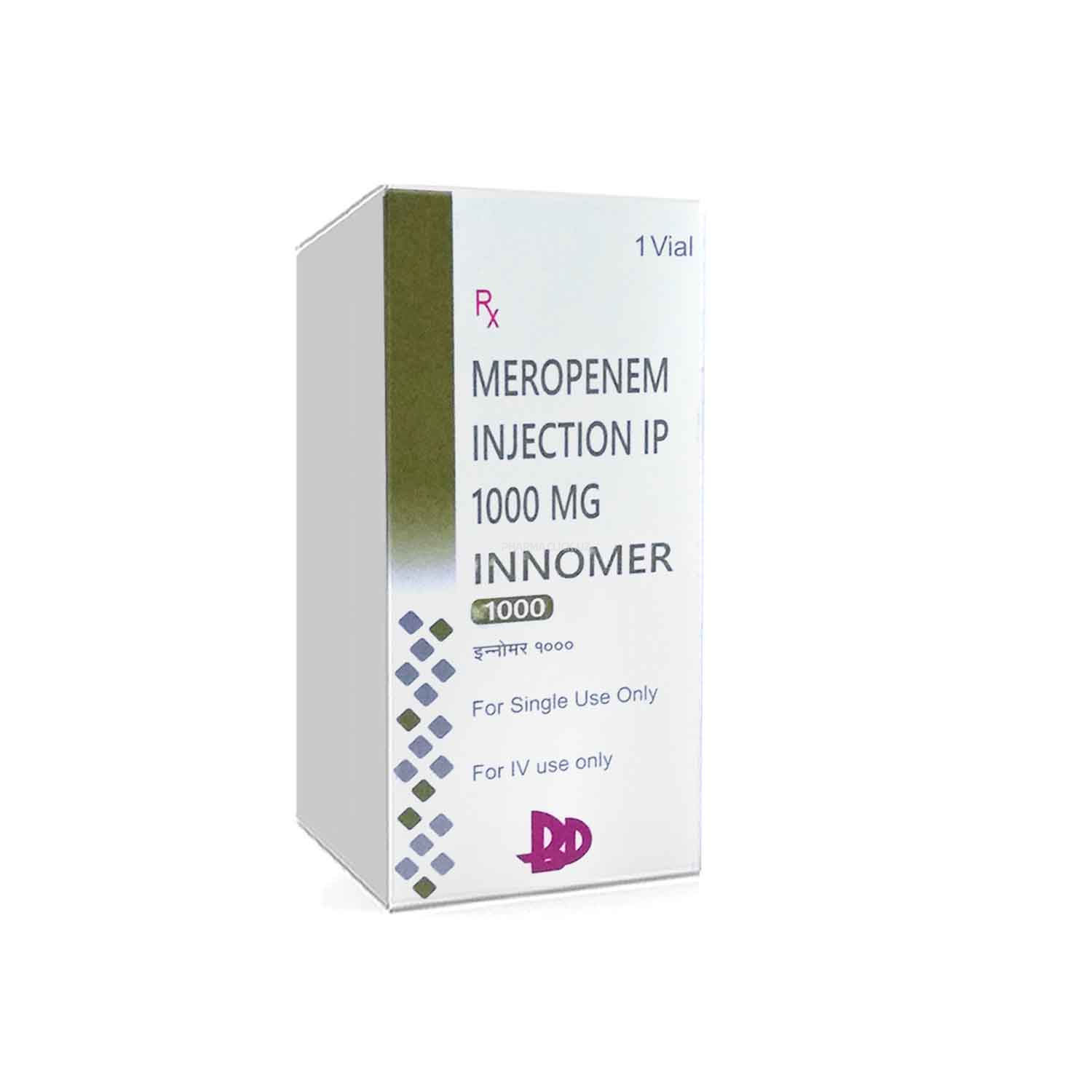 МЕРОПЕНЕМ 1000 мг для инъекц  Инномер 1000 №1