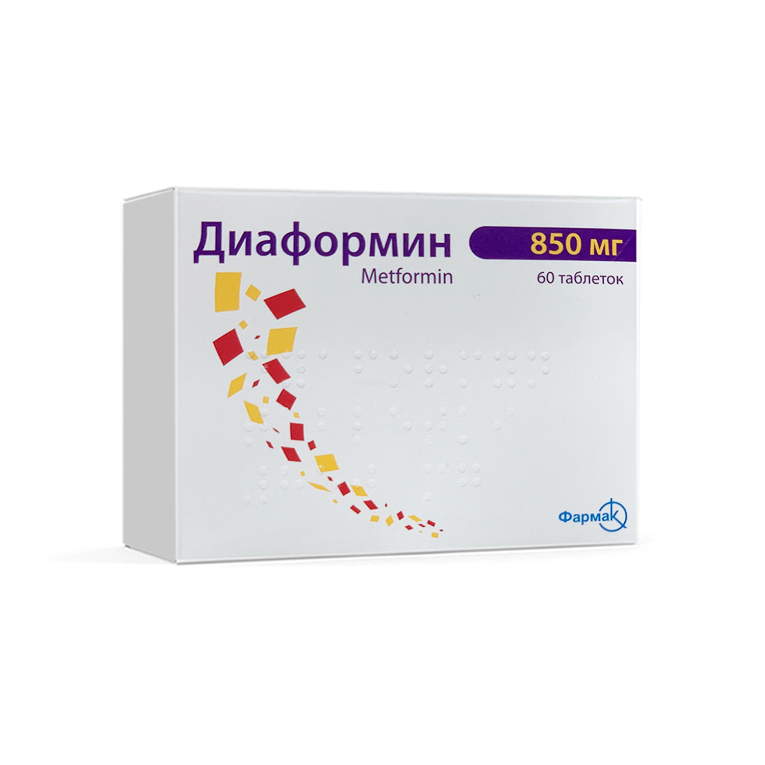 Diaformin tab.850 mg.№60