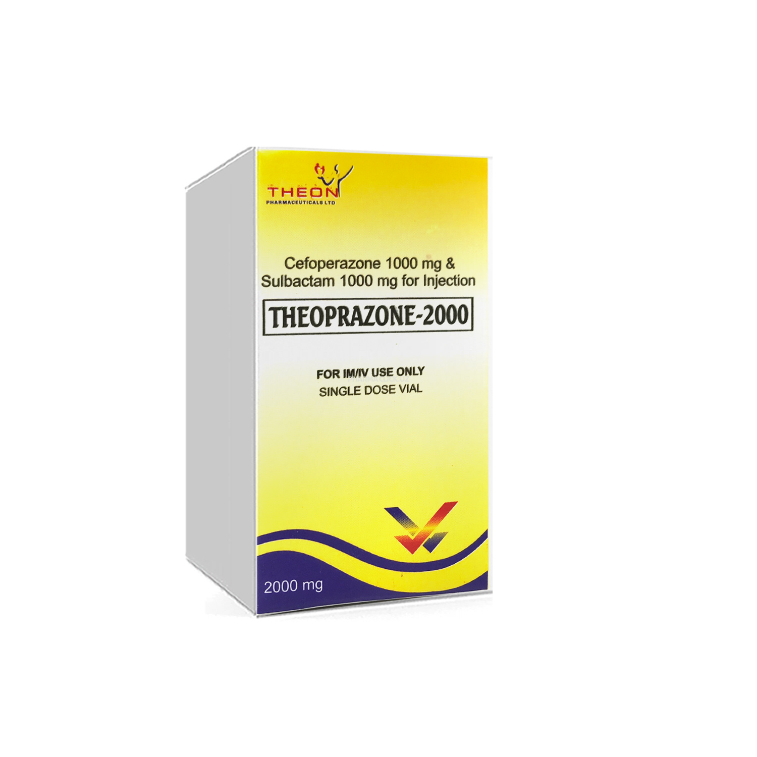 Цефоперазон +Сульбактам  2гр порошок для приготовление инъекции   (Теопразон -2000 мг )
