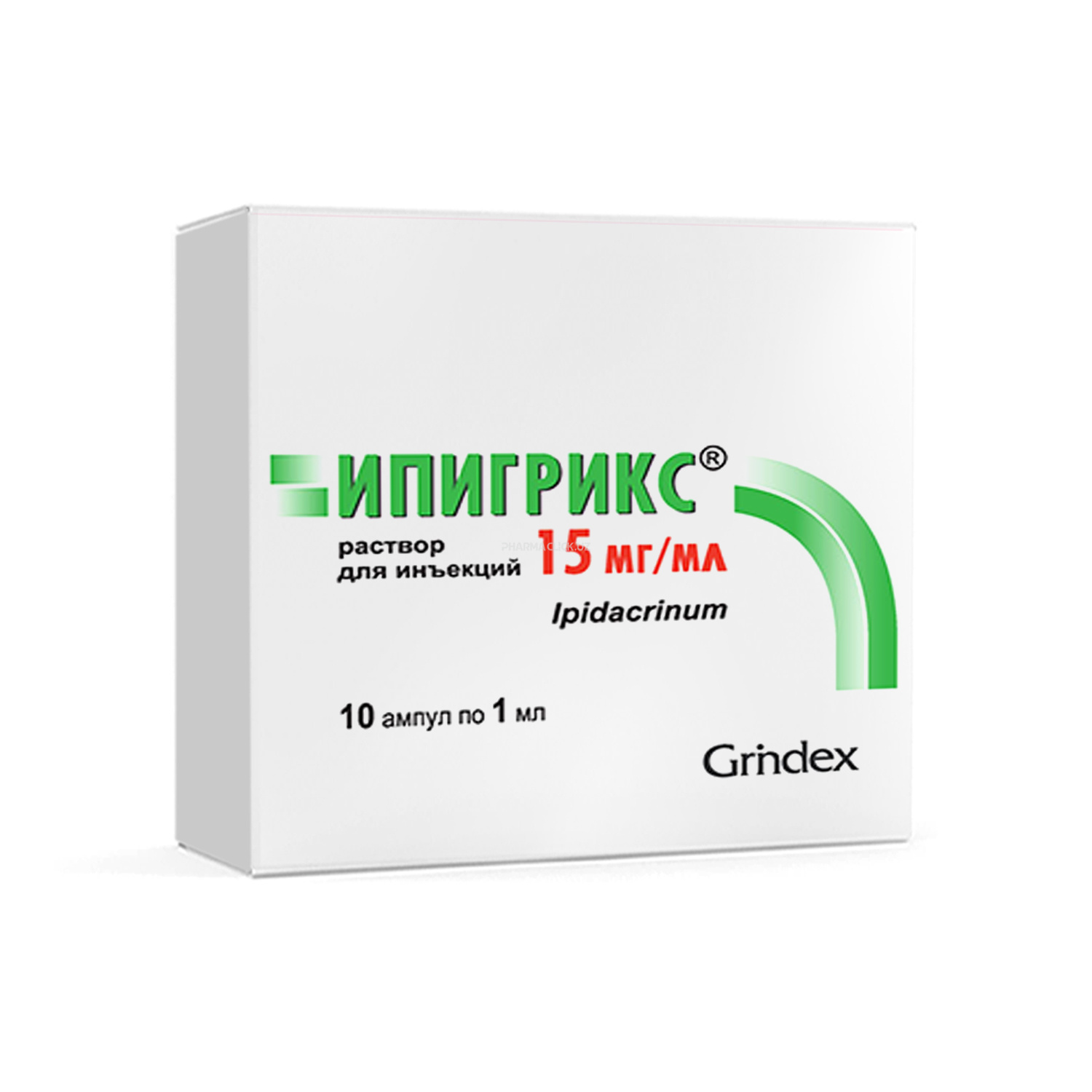 Ipigriks in'ektsiya uchun eritma 15 mg/ml 1ml №10 amp.